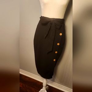 Black Fashion Nova Pencil Skirt, Size Small